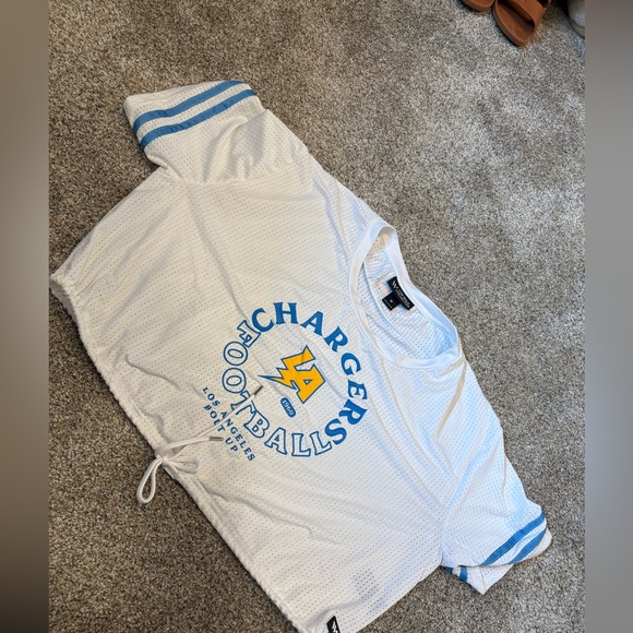 the wild collective Tops - Los Angeles Chargers x The Wild Collective Jersey medium